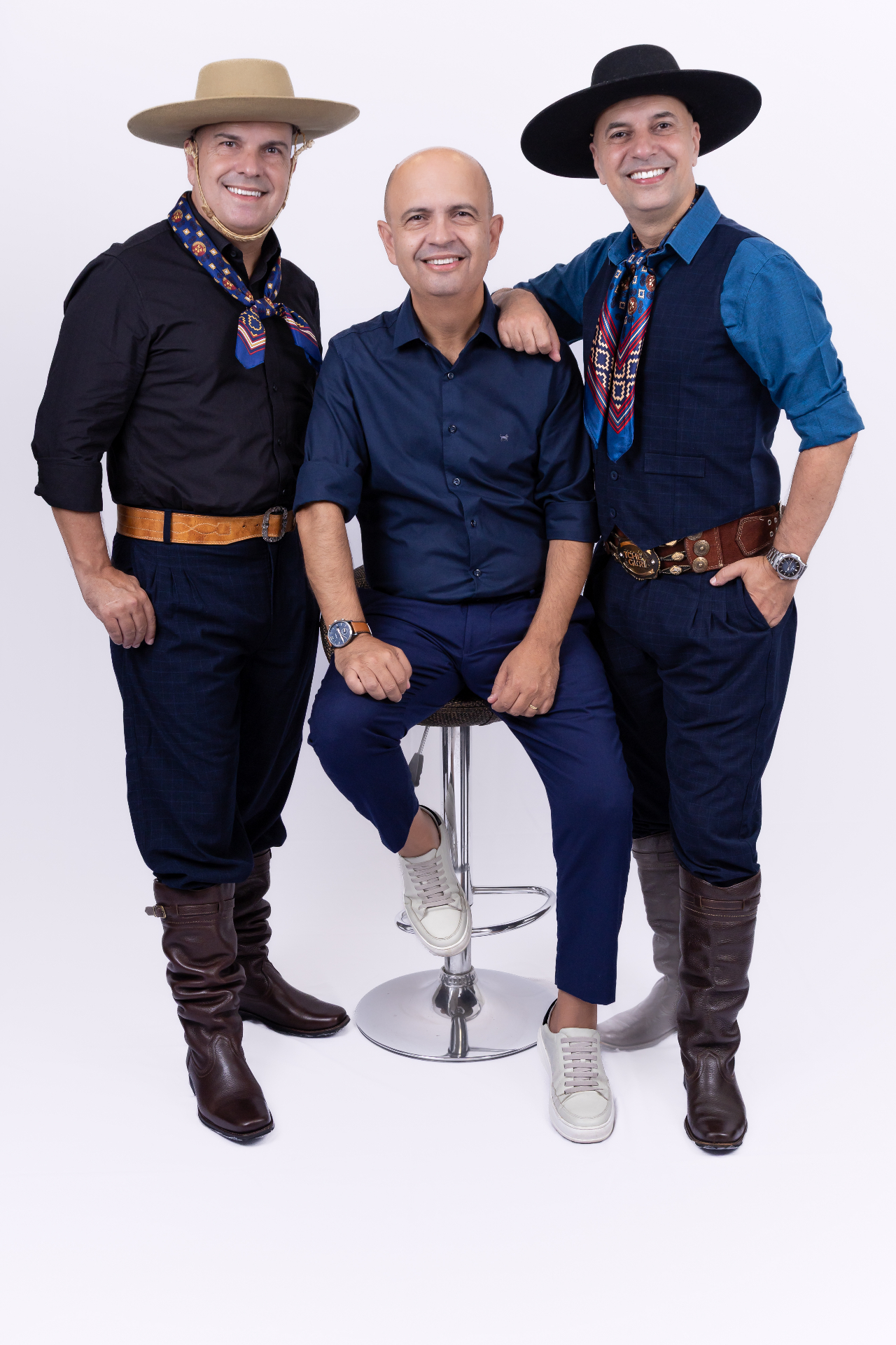 Retrato do trio da banda